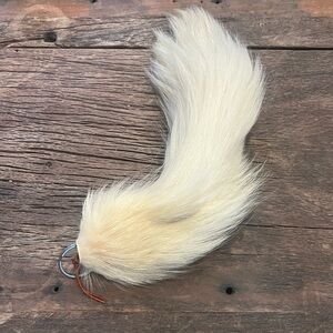 Vintage Handmade Fox Tail Leather Key Chain
